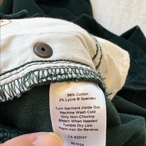 Talbots Corduroy Dark Green Women's Pants 20W 31" inseam - Picture 5 of 5